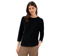 CECIL Damen Cordshirt 3228110 - Unifarben, U-Boot-Ausschnitt, 78% Baumwolle - Ink Green M