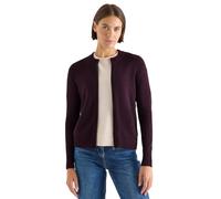 Cecil Cosy Cardigan mit Zipper Eggplant red Melange L