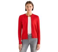 Cecil Cardigan Cosy – Feinstrick, Baumwoll-Mix mit Zipper – Damen XXL, fiery rot melange