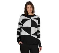 Cecil Pullover Gemustert Damen Schwarz Größe XL