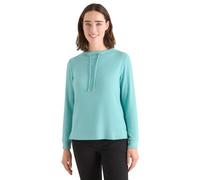 Cecil Cosy Melange Langarmshirt Foam Blue Melange XXL