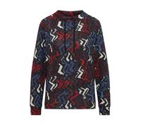 CECIL - Cosy Shirt mit Grafikmuster black multi melange - Gr. - L