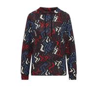 CECIL - Cosy Shirt mit Grafikmuster blau/rot/schwarz - Gr. - XXL