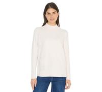 Cecil Strickpullover Cosy Damen Gr. L (42) light greige – hoch geschlossener Ausschnitt