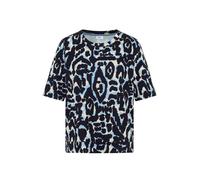Cecil - Cupro Touch Print-Shirt blau - Gr. - XXL