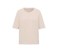 Sweatshirt CECIL, Damen, Gr. L (42), oat milk beige, Sweatware, Obermaterial: 47% Modal, 45% Polyester, 8% Elasthan, unifarben, casual, regular fit normal, Rundhals, Kurzarm, Sweatshirts, mit seitlich