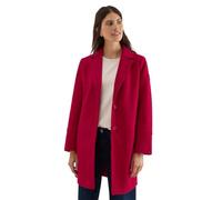 Wollmantel CECIL, Damen, Gr. S (38), rot (beaujolais rot), Stoff, Obermaterial: 90% Polyester, 10% Viskose; Futter: 100% Polyester, unifarben, comfort fit ca. Mitte Oberschenkel, V-Ausschnitt, abgeste