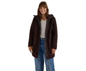 Cecil Damen 1005881 Strukturmix Teddy-Mantel mit Kapuze (1er Pack)