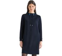 Midikleid CECIL, Damen, Gr. M (40), N-Gr, universal blau, Web, Obermaterial: 53% Polyester, 40% Baumwolle, 7% Elasthan, unifarben, lässig geschnitten ca. Mitte Oberschenkel, Rundhals, Bündchen, Kleide
