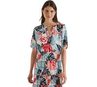 Midikleid CECIL, Damen, Gr. M (40), US-Größen, light alabaster weiß, Stoff, 100% Viskose, gemustert, normal wadenlang, Rundhals, elastischer Bund, Kleider Midikleid, aus Viskose (51374619-M) light ala