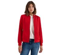Blouson CECIL, Damen, Gr. XXL (46), rot (fiery rot), Stoff, 100% Polyester, unifarben, casual, normal normal, hoch geschlossener Ausschnitt, Langarm angesetztes Bündchen, Jacken, mit Reißverschluss-De