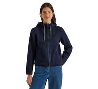 Outdoorjacke CECIL, Damen, Gr. L (42), urban dunkelblau, Stoff, Obermaterial: 62% Polyester, 33% Baumwolle, 5% Elasthan. Obermaterial 2: 100% Polyester, unifarben, comfort fit normal, ohne Ausschnitt,