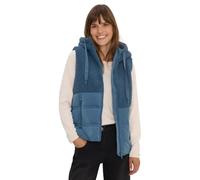 CECIL Damen 2200555 Weste mit Strukturmix, Moonstone Blue, M