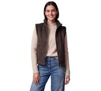 Kurzweste CECIL, Damen, Gr. M (40), braun (truffle braun), Stoff, Vorderseite: 100% Polyester. Rückseite: 100% Polyester, unifarben, comfort fit normal, hoch geschlossener Ausschnitt, Westen, mit Steh