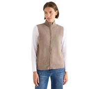 CECIL Damen 2515483 Weste mit Rippstruktur, Toffee Cream Melange, XL