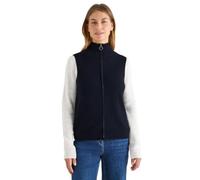 CECIL Damen 2515483 Weste mit Rippstruktur, urban Dark Blue, M
