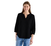 Cecil Damen 3/4-Arm Bluse in Musselin-Qualität in Schwarz, Gr: S