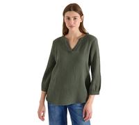 Cecil Damen 3/4-Arm Bluse in Musselin-Qualität in Grün, Gr: S