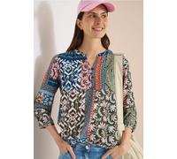 Cecil Damen 3/4-Arm Bluse mit Patchwork-Print in Grün, Gr: XXL