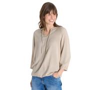 Cecil Damen 3/4-Arm Bluse mit Split Neck