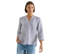 Cecil Damen 3/4-Arm Bluse mit Split Neck aus Leinen