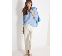 Cecil Damen 3/4-Arm Bluse mit Split Neck in Blau, Gr: XL