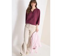 Cecil Damen 3/4-Arm Bluse mit Split Neck in Rot, Gr: M