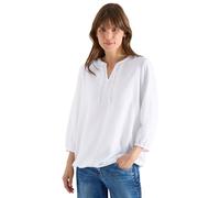 Cecil Damen 3/4-Arm Bluse mit Split Neck und Bändern
