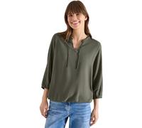 Langarmbluse CECIL, Damen, Gr. 3XL, khaki, Stoff, 100% Viskose, unifarben, klassisch normal, Rundhals, elastischer Bund, Blusen, aus softer Viskose (44185311-XXXL) khaki
