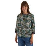 Shirtbluse CECIL, Damen, Gr. XL (44), urban dunkelblau, Stoff, 100% Viskose, gemustert, normal normal, Rundhals, elastischer Bund, Blusen, aus softer Viskose (85423802-XL) urban dunkelblau