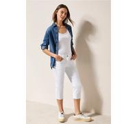 3/4-Jeans CECIL "Style Scarlett", Damen, Gr. 32, N-Gr, weiß, Denim/Jeans, Obermaterial: 97% Baumwolle, 3% Elasthan, unifarben, casual, regular fit 3/4-Länge, Jeans, im Five-Pocket Style (59587117-32) 