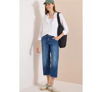 Cecil Damen 3/4 Wide Leg Jeans im Loose Fit in Blau, Gr: 32