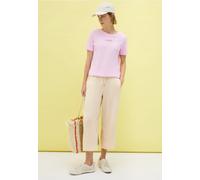 Cecil Damen 3/4 Wide Leg Musselin Hose in Beige, Gr: S