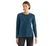 Rundhalspullover CECIL, Damen, Gr. XS (36), teal blau heather melange, Strick, Obermaterial: 60% Baumwolle, 40% Polyester, meliert, regular fit normal, Rundhals, gerader Abschluss, Pullover, mit Struk