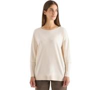 Strickpullover CECIL, Damen, Gr. L (42), oat milk beige melange, Stoff, 50% Viskose, 28% Polyester, 22% Nylon, unifarben, comfort fit normal, U-Boot-Ausschnitt, Bündchen, Pullover, aus softem Material