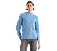 CECIL Damen 3015715 Strukturmix Pullover, Sporty Light Blue Melange, M