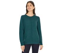 CECIL Damen 3016933 Kuscheliger Pullover, Dark Sea Green Melange, XL