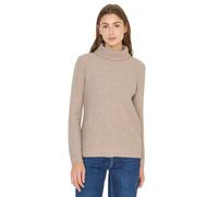Cecil Damen 3017072 Strukturpullover, Sandalwood Beige Melange, S EU