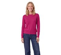 Rundhalspullover CECIL, Damen, Gr. XL (44), pink flash melange, Strick, Obermaterial: 33% Polyester, 31% Polyacryl, 24% Baumwolle, 12% Nylon, meliert, hüftlang, Rundhals, Pullover Rundhalspullover, me