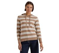 Cecil Damen 3018127 Langarm Pullover mit Kapuze und Streifen