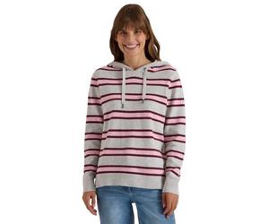 Cecil Damen 3018127 Langarm Pullover mit Kapuze und Streifen