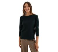 CECIL Damen 3127598 Basic Baumwollshirt U-Boot Ausschnitt, Ink Green, XX-Large