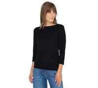 Cecil Damen Basic U-Boot Shirt in Schwarz, Gr: XS