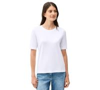CECIL Damen 3225993 Basic Rundhals T-Shirt, Weiß, XXL