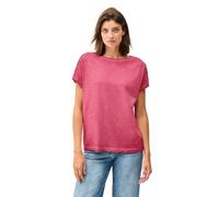 CECIL Damen B323365 T-Shirt mit Knopfdetail, Glazed Apple Red, XXL