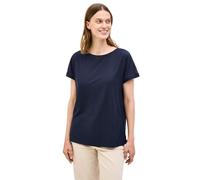 CECIL Damen 3226755 Struktushirt in Unifarbe, Urban Navy Blue, XXL