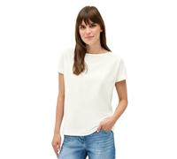 CECIL Damen 3226755 Struktushirt in Unifarbe, Vanilla White, XS