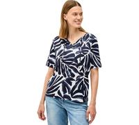 Print-Shirt CECIL, Damen, Gr. M (40), urban dunkelblau, Jersey, Obermaterial: 50% Baumwolle, 50% Modal, bedruckt, casual, lässig geschnitten hüftbedeckend, Rundhals, Halbarm, Shirts, im Tunika-Look (3