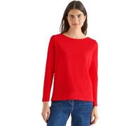 CECIL Damen 3227273 Basic Langarmshirt, Pumkin Orange, S