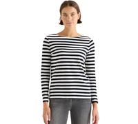 CECIL Damen 3227274 Gestreiftes Basic Shirt, Vanilla White, X-Small